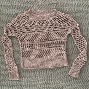 Decree Women’s Open Knit Long-Sleeve Sweater, Size Medium